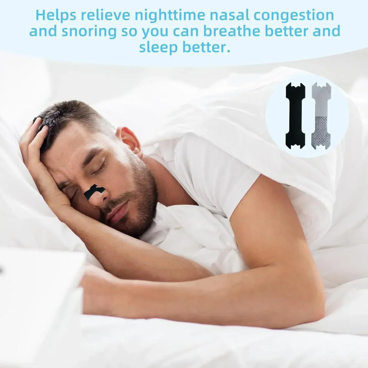 Nasal Strips — Drug-Free Anti-Snoring & Better Nasal Breathing